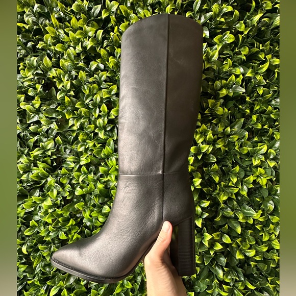 H&M Knee High Leather Boots NWT - Picture 3 of 11